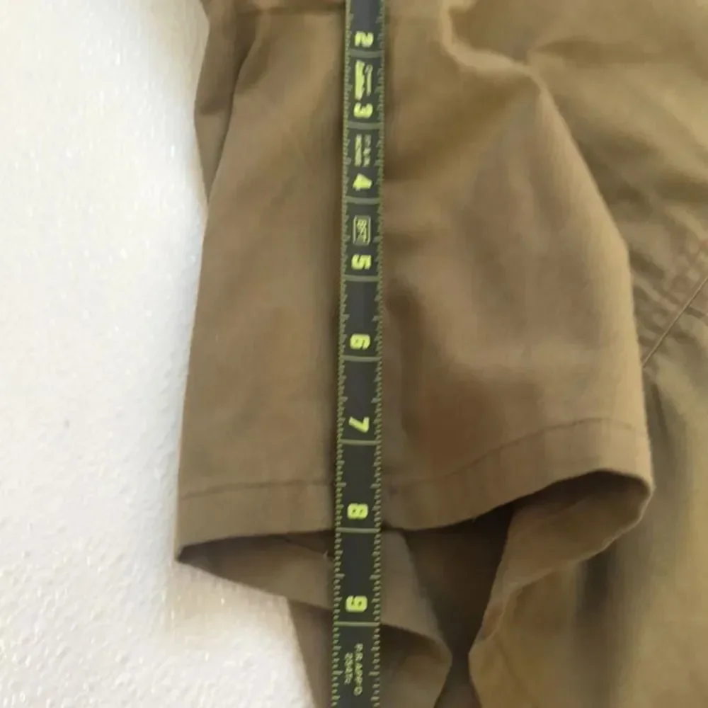 Elastic Waist Olive Green‎ Shorts with Pockets Casual Comfy Everyday